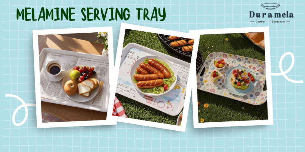 Custom Melamine Serving Tray By Duramela