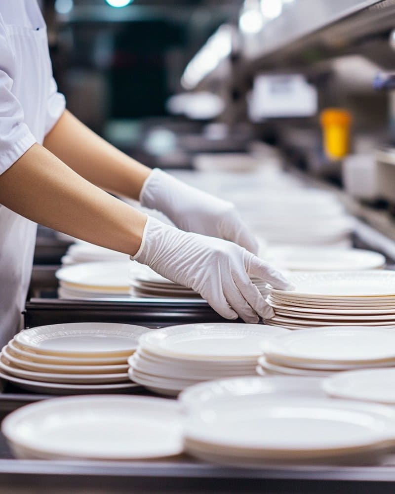 Inspect Melamine Plates on the Production Lines