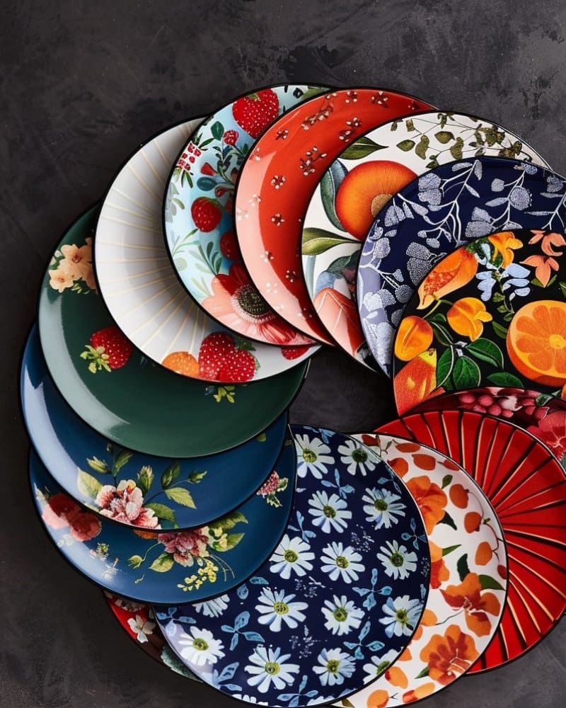 Multiple Melamine Plates, Custom Print