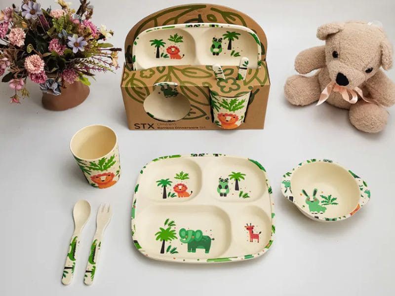Custom Bamboo Kids Dinnerware Wholesale