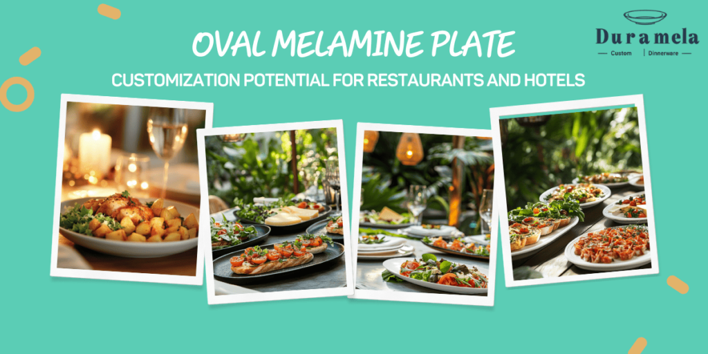 Custom Oval Melamine Plates from DuraMela