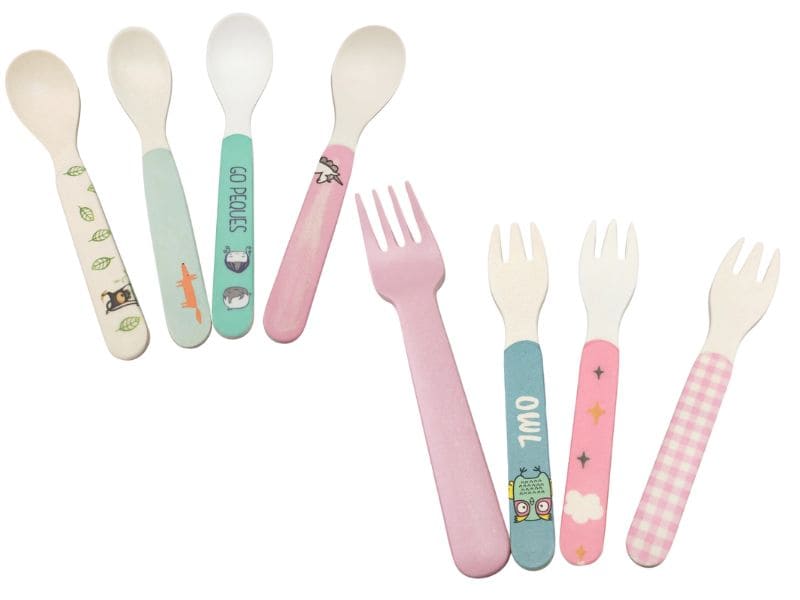 Bamboo Kids Fork and Spoon Sets