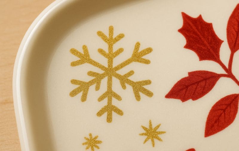 Close-up of Tray Print Details