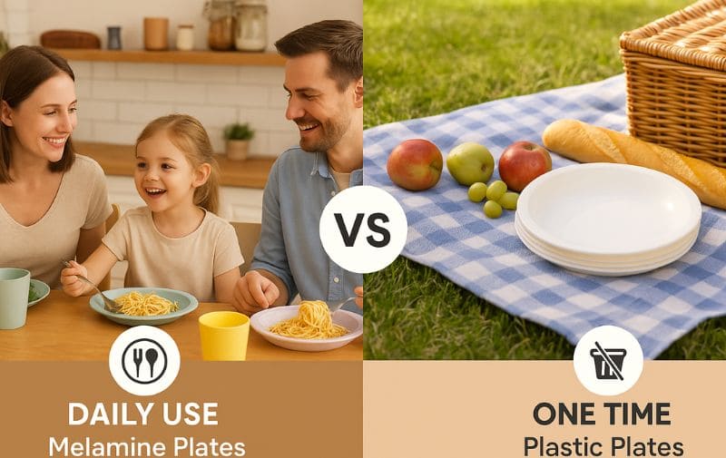 Cost Over Time – Melamine vs Plastic Plate Lifespan