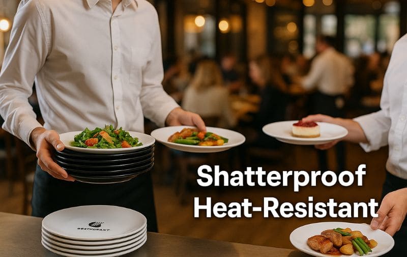 Durable Melamine Plates in Restaurant Use