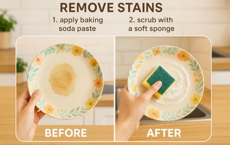 Effective methods for removing stubborn stains from melamine plates