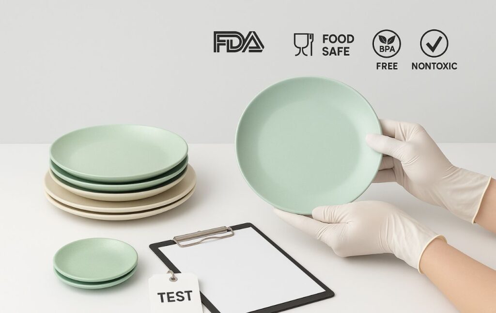 FDA-tested BPA-free melamine plates with food safety certification