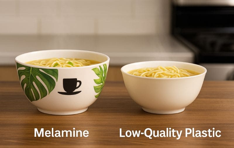 Melamine Bowl vs. Plastic Bowl (Comparison of hot food containers)