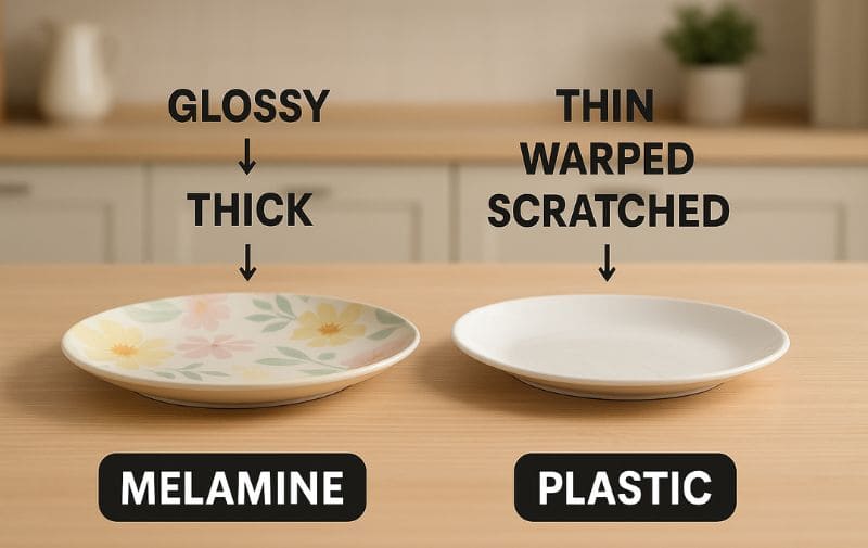 Melamine vs Plastic Plates – Visual Comparison