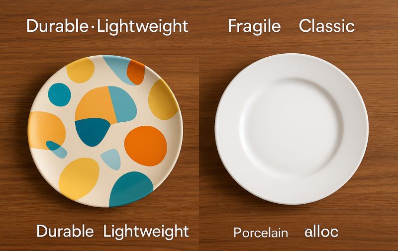 Melamine vs Porcelain Comparison