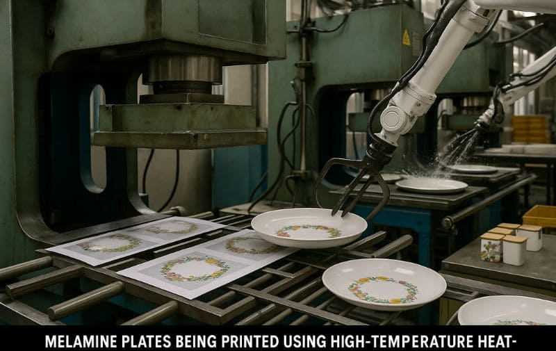 Industrial Printing Process for Melamine Plates