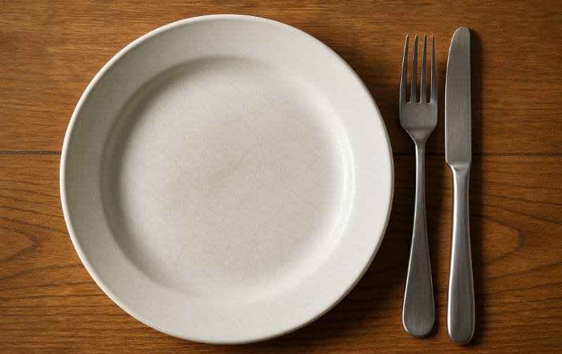Light Scratches on Melamine Plate