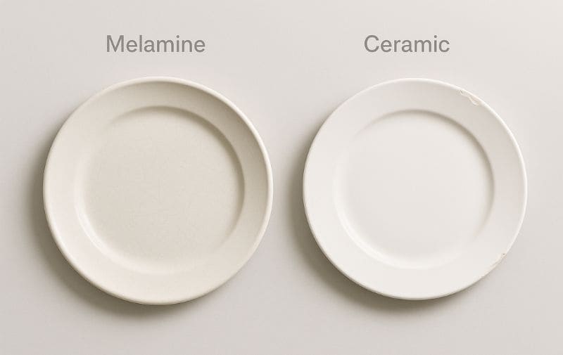 Melamine vs. Ceramic Scratch Test
