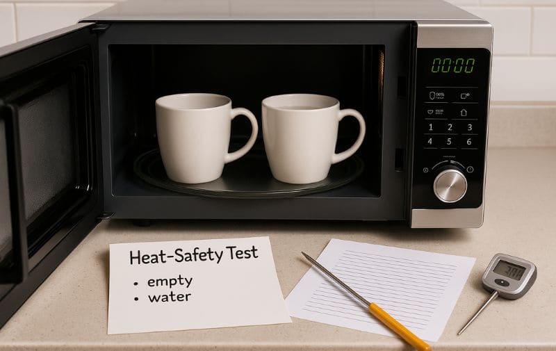 Testing Tableware for Microwave Use at Home